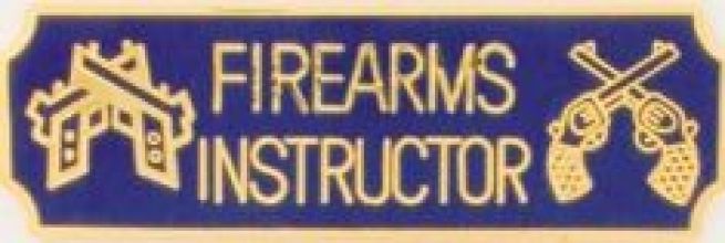 DISCONTINUED ITEM:  FIREARMS INSTRUCTOR UNIFORM PIN.